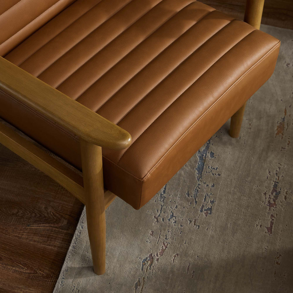 Jensen Vegan Leather Accent Chair by Modway | Accent Chairs | Modishstore - 9
