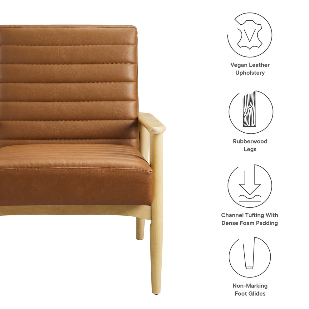 Jensen Vegan Leather Accent Chair by Modway | Accent Chairs | Modishstore - 16