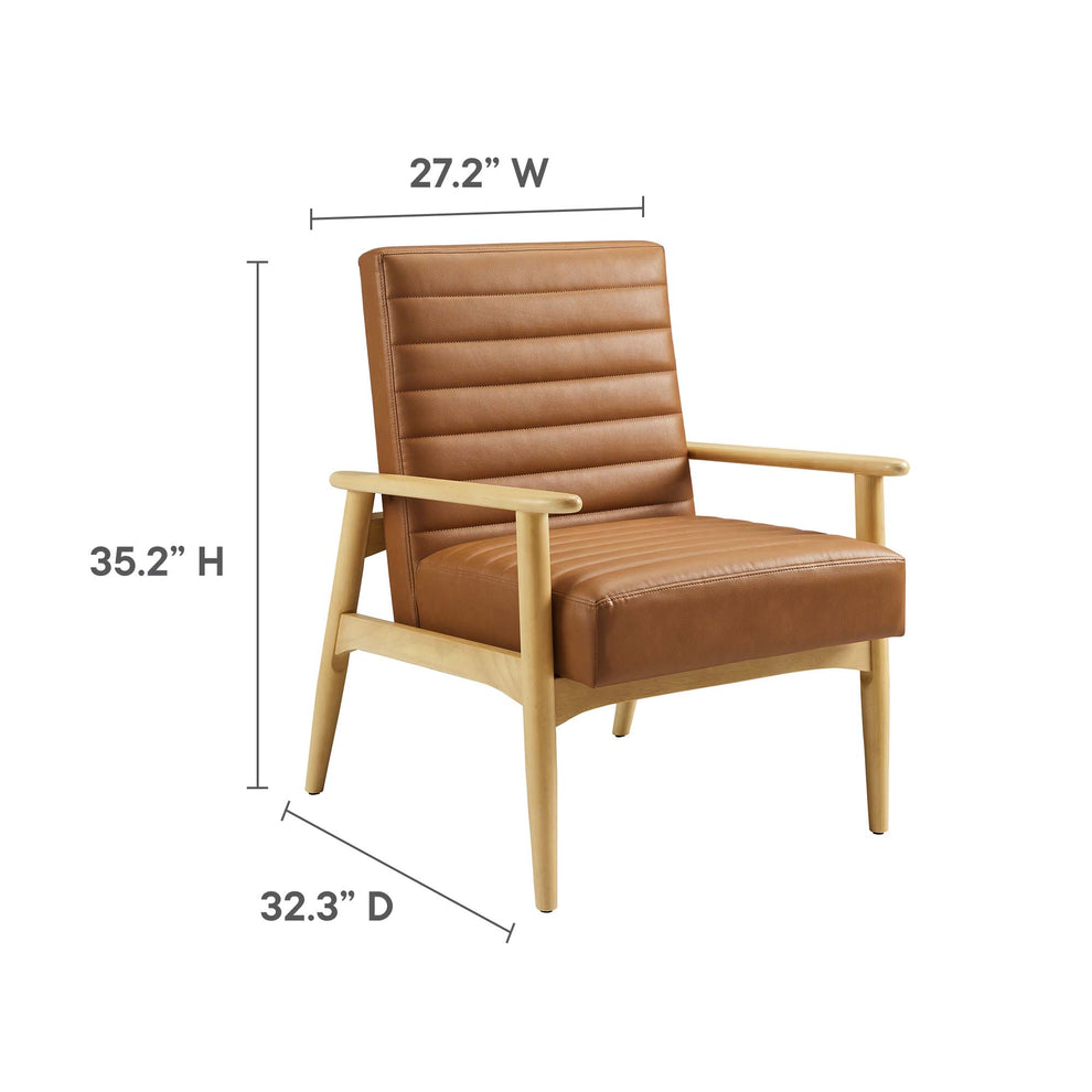 Jensen Vegan Leather Accent Chair by Modway | Accent Chairs | Modishstore - 17