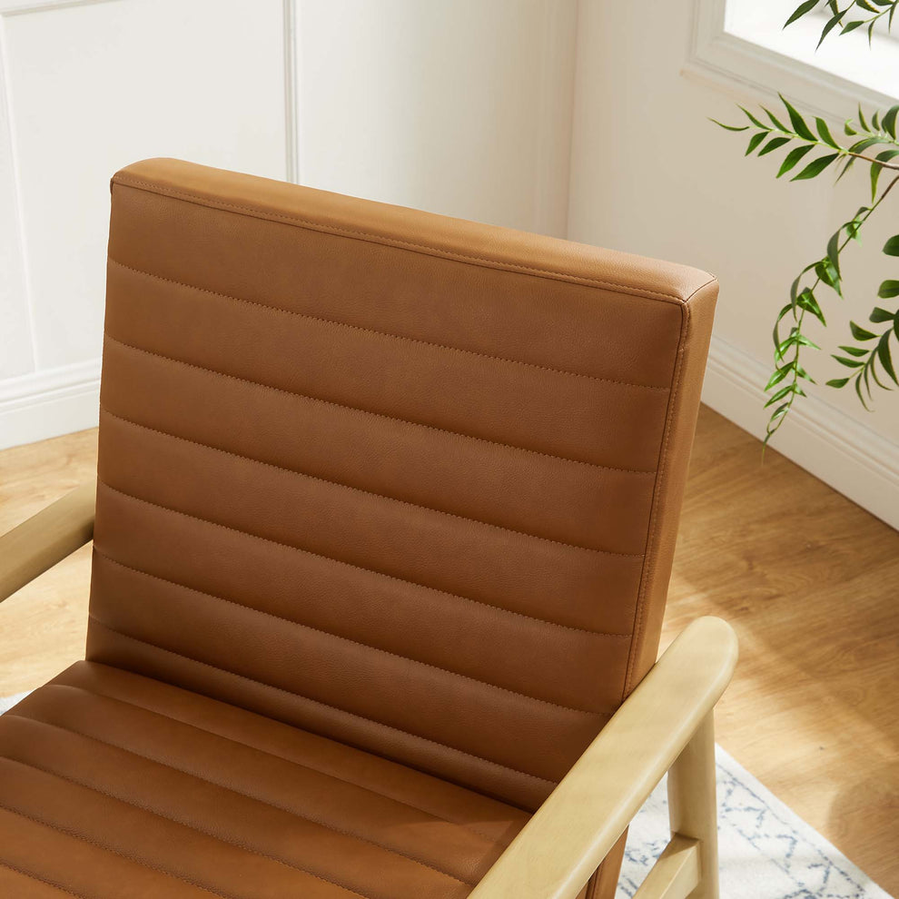 Jensen Vegan Leather Accent Chair by Modway | Accent Chairs | Modishstore - 18