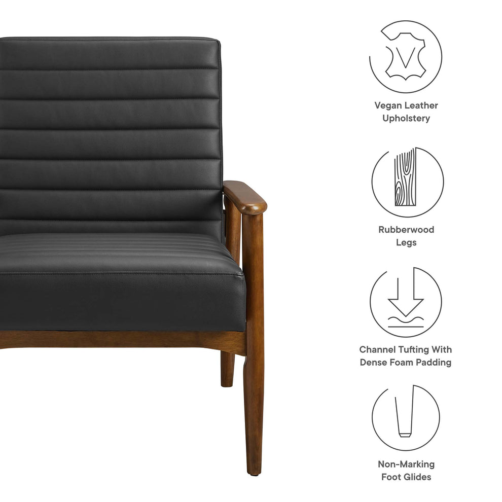 Jensen Vegan Leather Accent Chair by Modway | Accent Chairs | Modishstore - 24