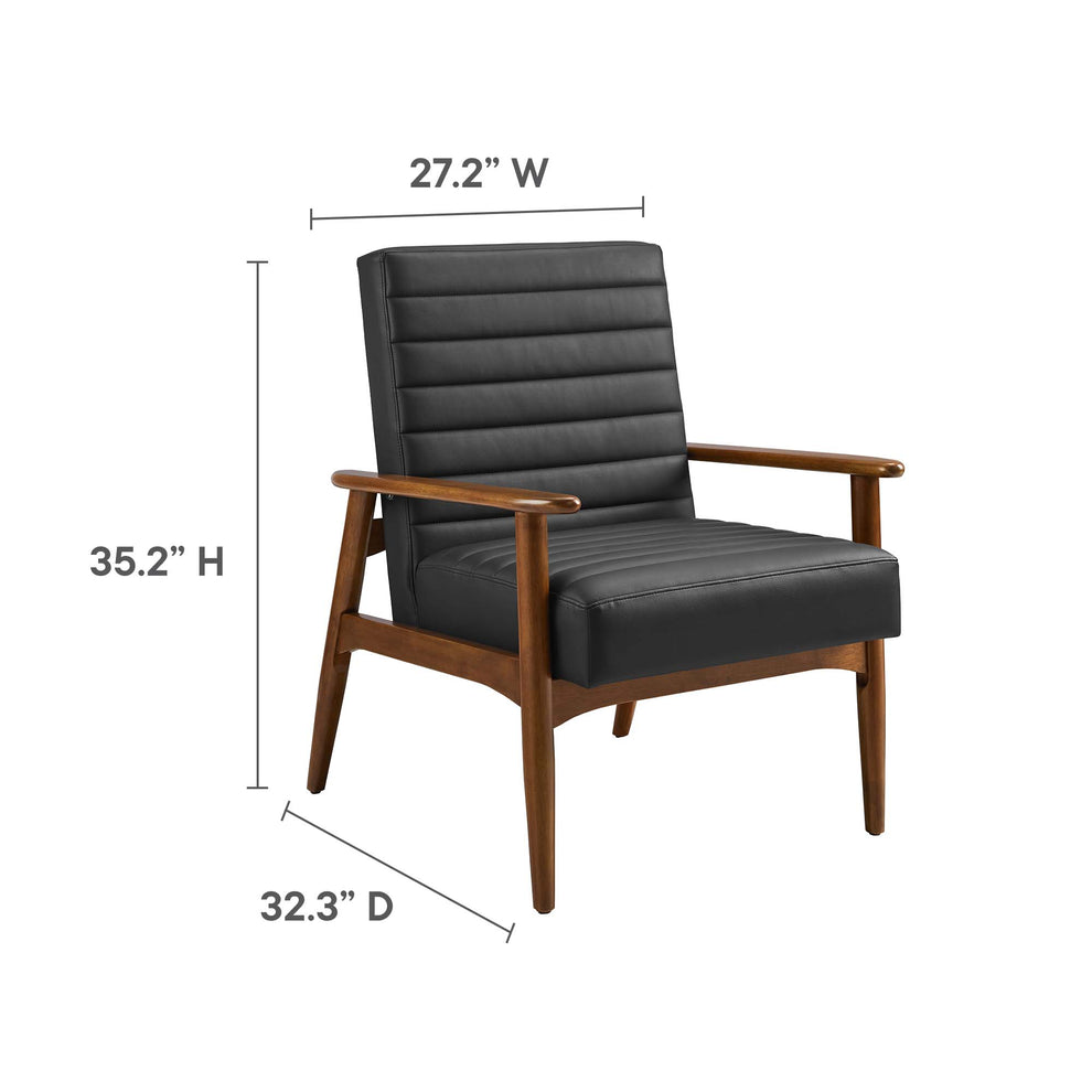 Jensen Vegan Leather Accent Chair by Modway | Accent Chairs | Modishstore - 25