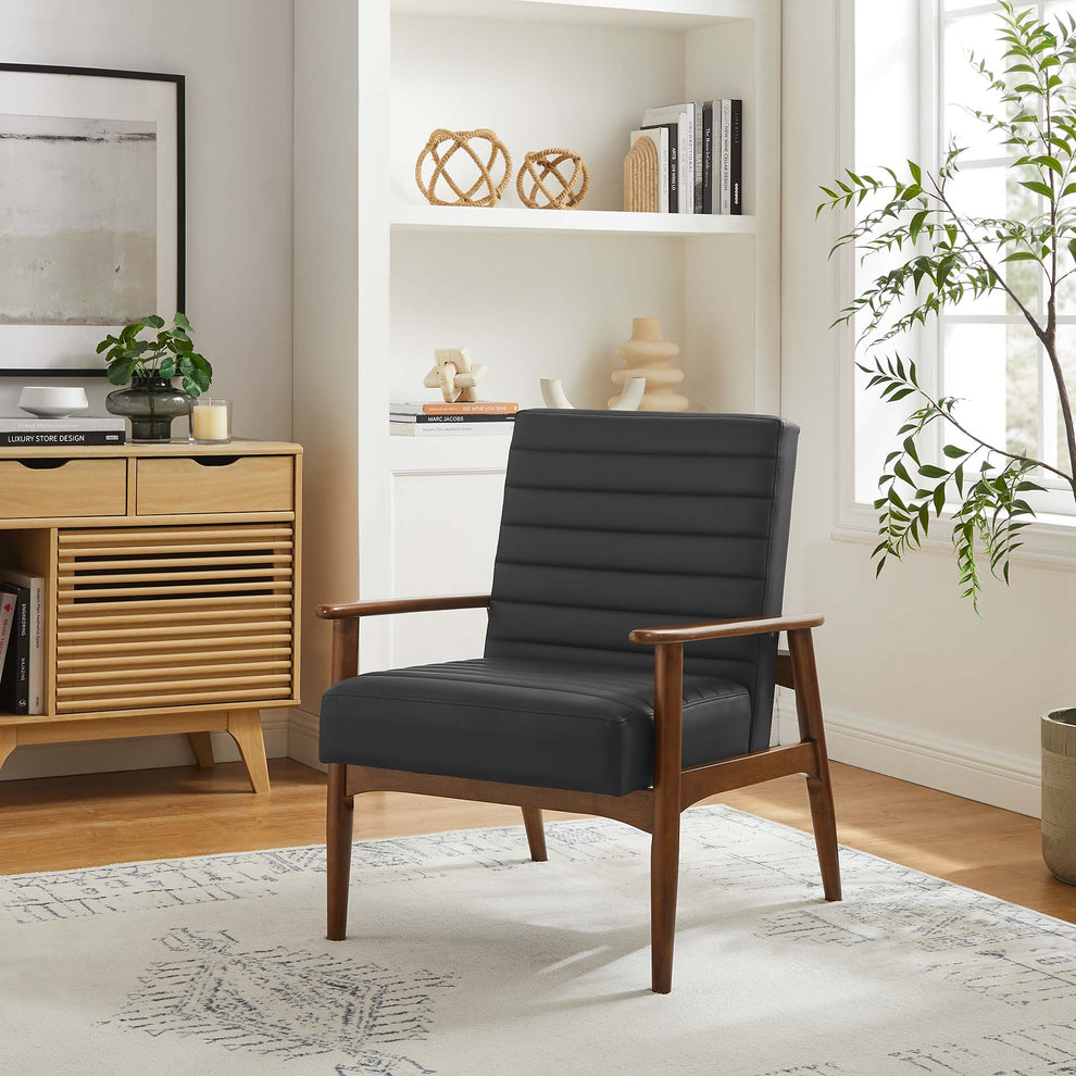 Jensen Vegan Leather Accent Chair by Modway | Accent Chairs | Modishstore - 27