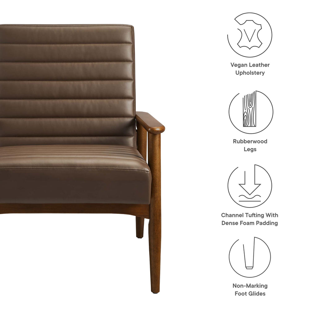 Jensen Vegan Leather Accent Chair by Modway | Accent Chairs | Modishstore - 33