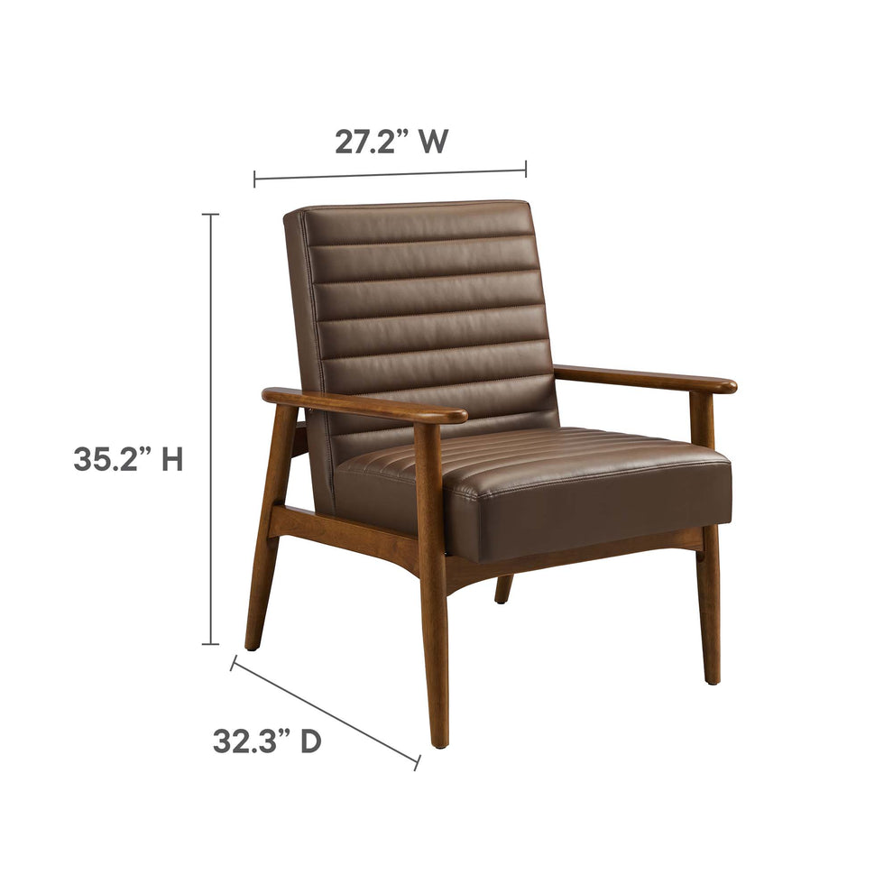Jensen Vegan Leather Accent Chair by Modway | Accent Chairs | Modishstore - 34