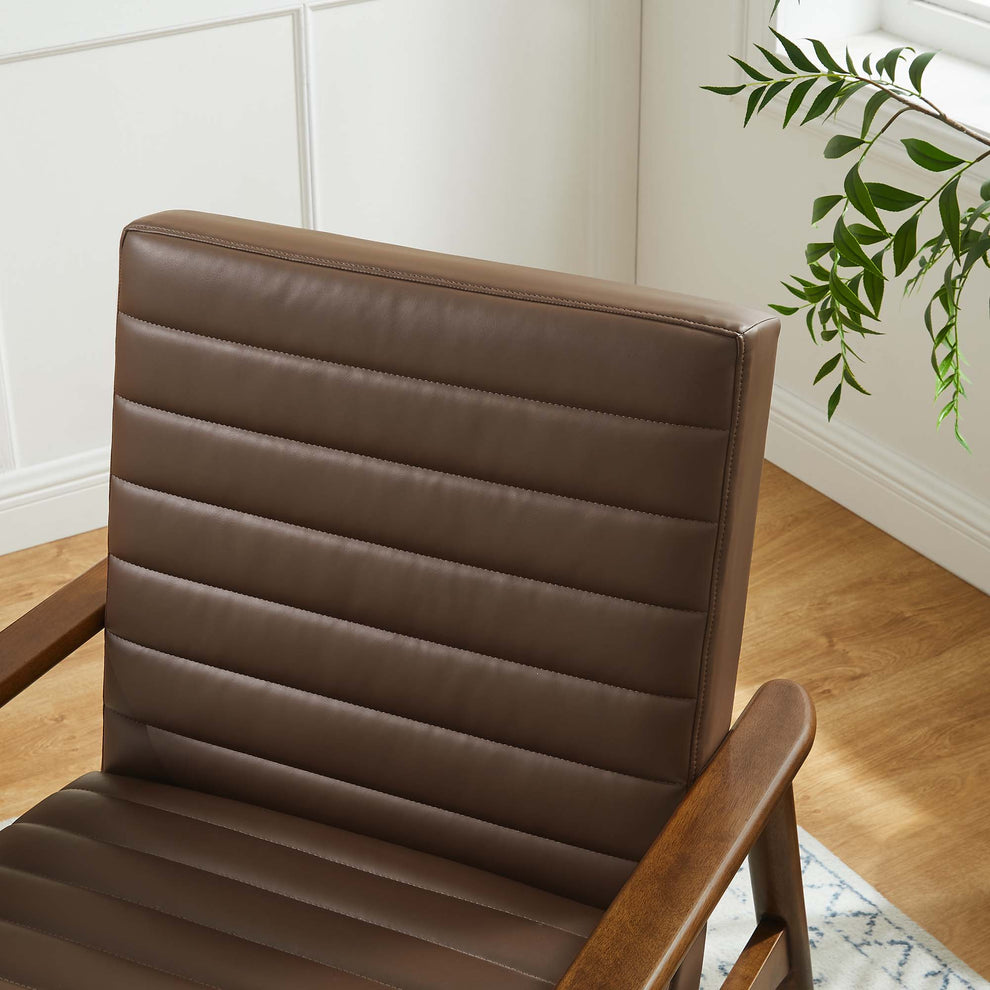 Jensen Vegan Leather Accent Chair by Modway | Accent Chairs | Modishstore - 35