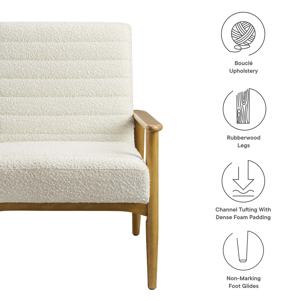 Jensen Boucle Fabric Accent Chair by Modway | Accent Chairs | Modishstore - 7