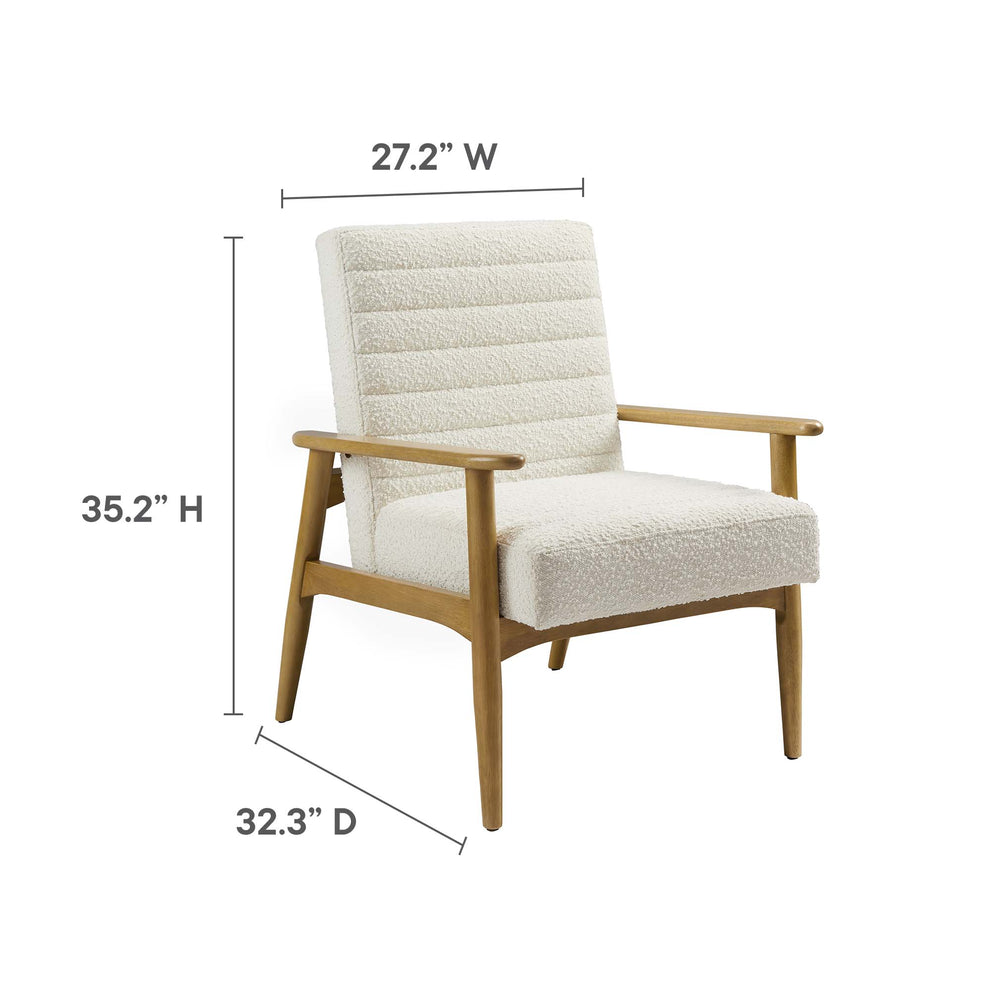 Jensen Boucle Fabric Accent Chair by Modway | Accent Chairs | Modishstore - 8