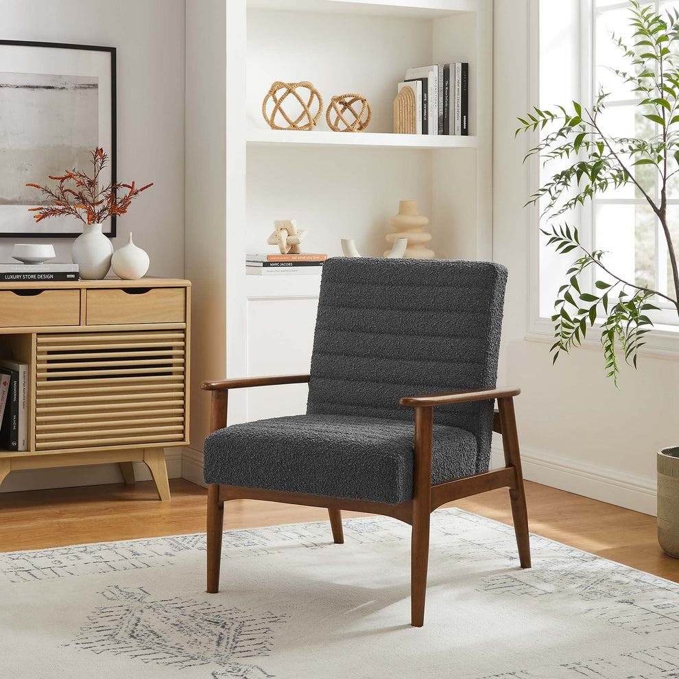 Jensen Boucle Fabric Accent Chair by Modway | Accent Chairs | Modishstore - 18