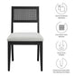Nimba Faux Rattan Fabric Dining Chairs Set of 2 by Modway | Dining Chairs | Modishstore - 8