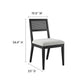 Nimba Faux Rattan Fabric Dining Chairs Set of 2 by Modway | Dining Chairs | Modishstore - 9