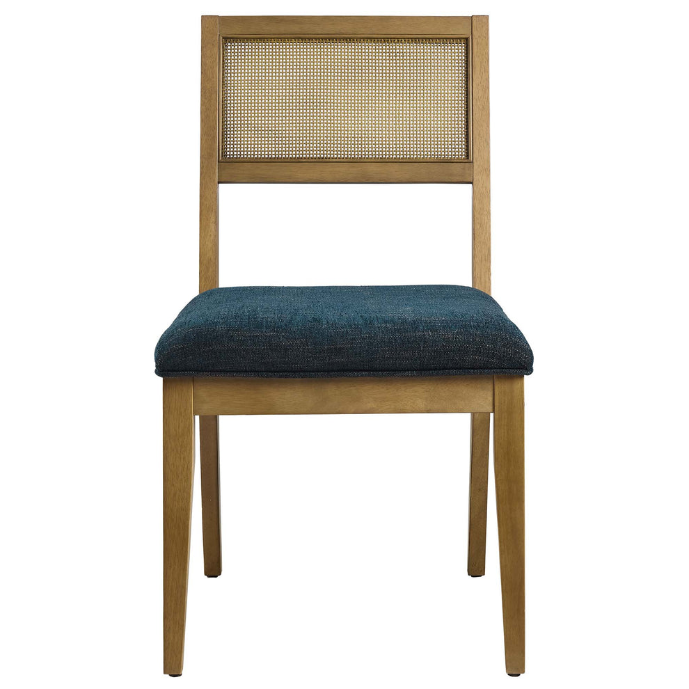 Nimba Faux Rattan Fabric Dining Chairs Set of 2 by Modway | Dining Chairs | Modishstore - 16