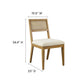 Nimba Faux Rattan Fabric Dining Chairs Set of 2 by Modway | Dining Chairs | Modishstore - 29