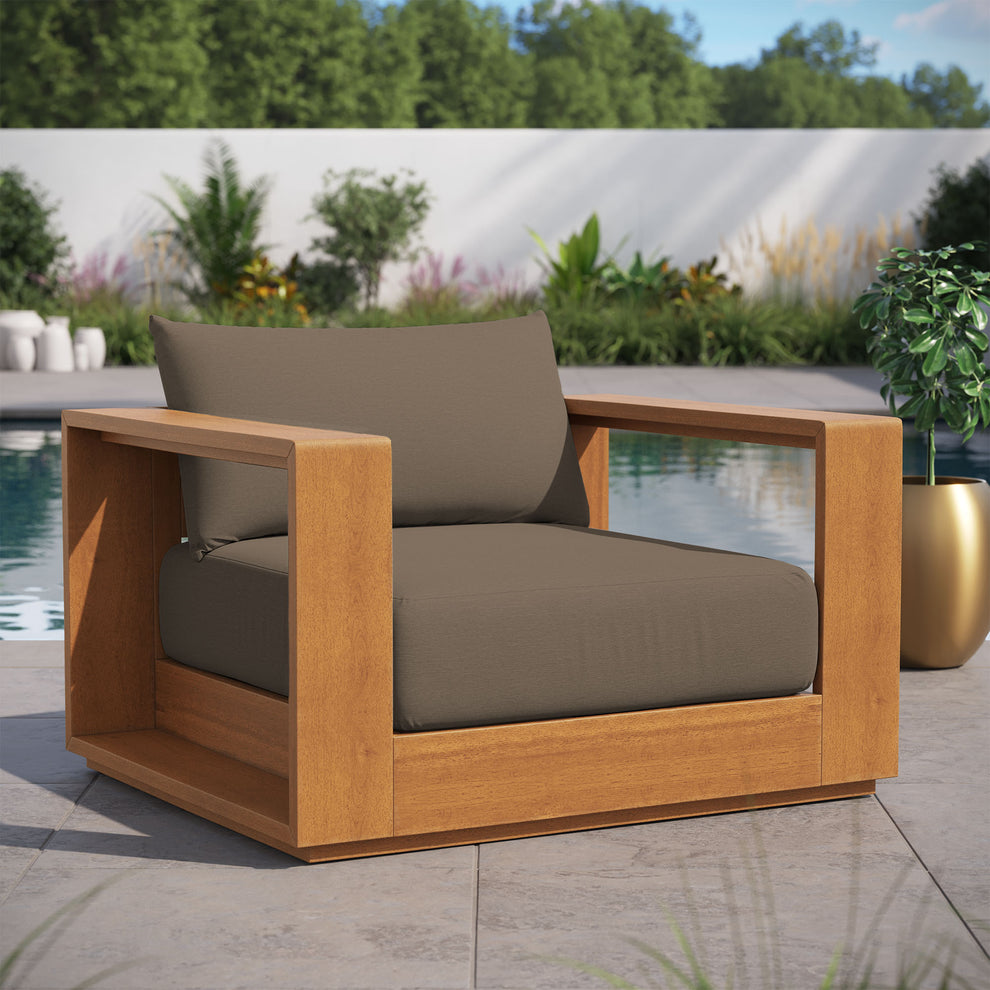 Tahoe Outdoor Patio Acacia Wood Chair by Modway | Sofas | Modishstore - 8