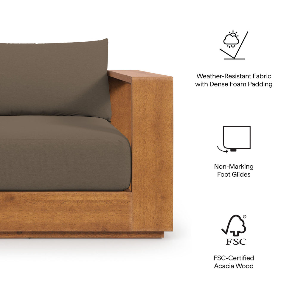 Tahoe Outdoor Patio Acacia Wood Chair by Modway | Sofas | Modishstore - 9