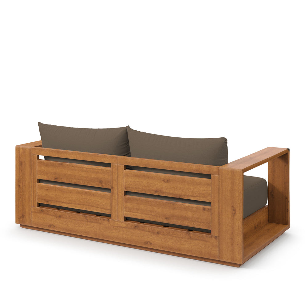 Tahoe Acacia Wood Outdoor Patio Acacia Wood Loveseat by Modway | Sofas | Modishstore - 3