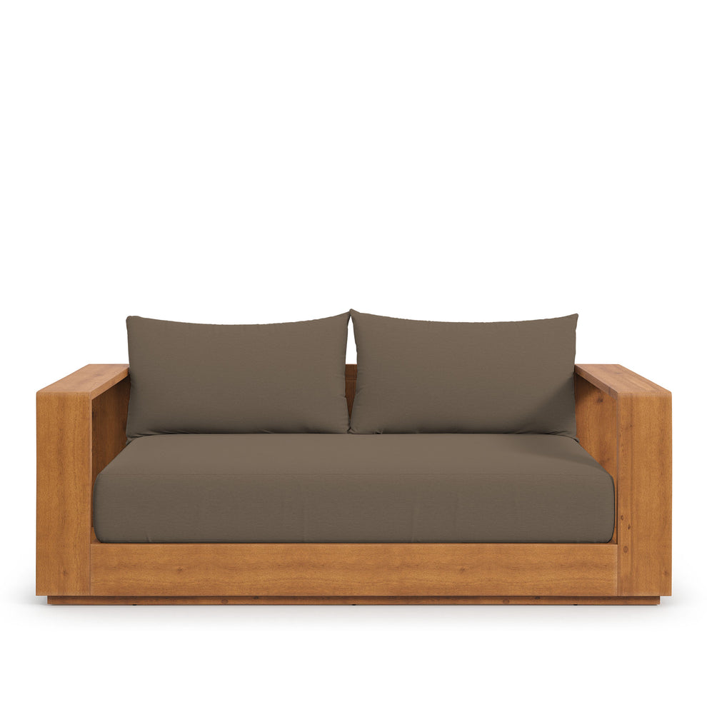 Tahoe Acacia Wood Outdoor Patio Acacia Wood Loveseat by Modway | Sofas | Modishstore - 5