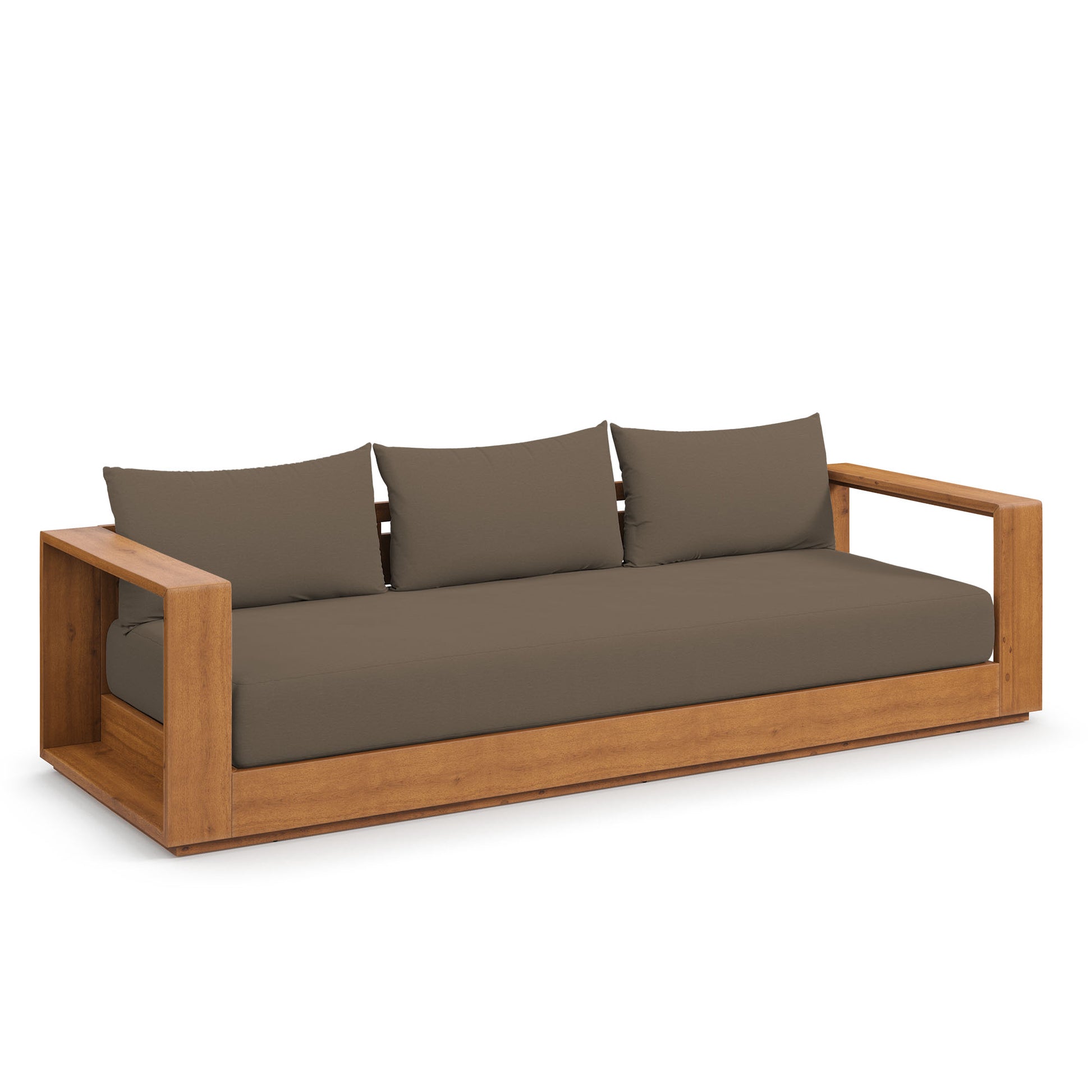 Tahoe Outdoor Patio Acacia Wood Sofa by Modway | Sofas | Modishstore - 2