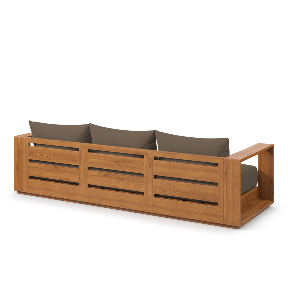 Tahoe Outdoor Patio Acacia Wood Sofa by Modway | Sofas | Modishstore - 3