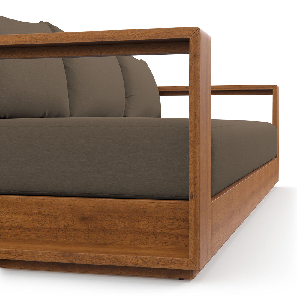 Tahoe Outdoor Patio Acacia Wood Sofa by Modway | Sofas | Modishstore - 6