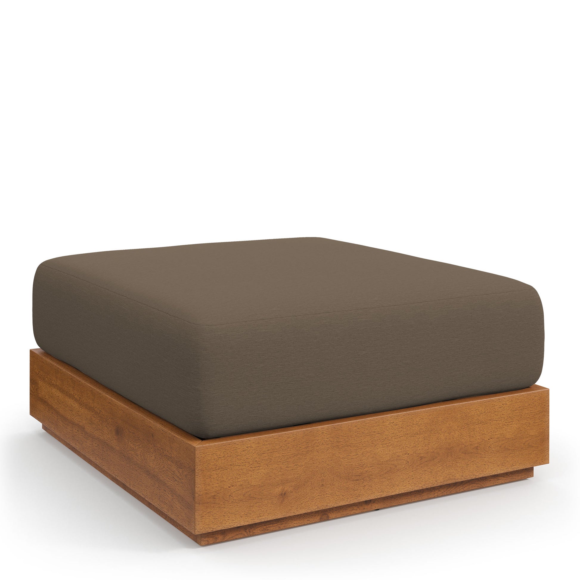 Tahoe Outdoor Patio Acacia Wood Ottoman by Modway | Sofas | Modishstore - 2