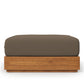 Tahoe Outdoor Patio Acacia Wood Ottoman by Modway | Sofas | Modishstore - 3