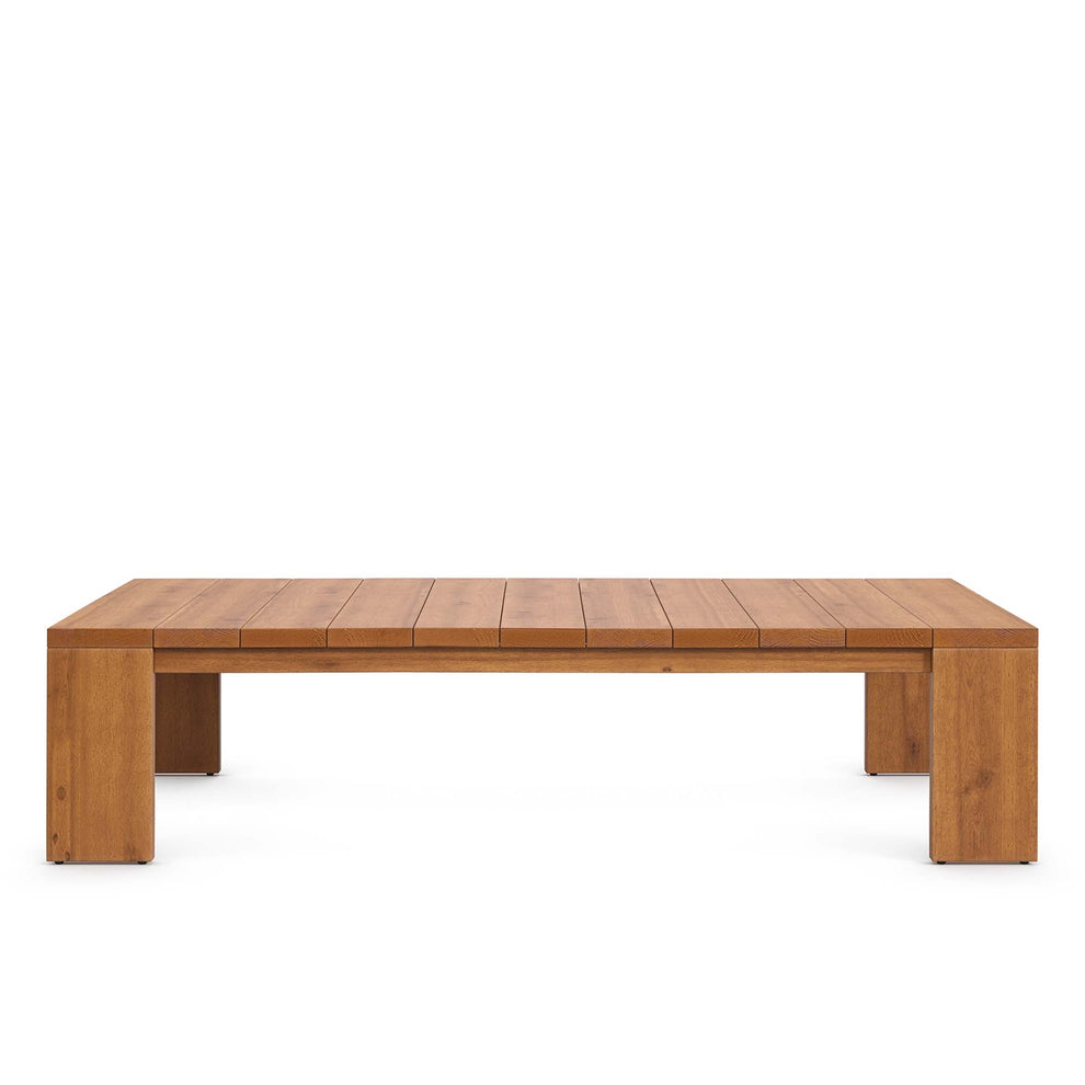 Tahoe Outdoor Patio Acacia Wood Ottoman by Modway | Sofas | Modishstore - 13