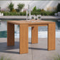 Tahoe Outdoor Patio Acacia Wood Ottoman by Modway | Sofas | Modishstore - 16