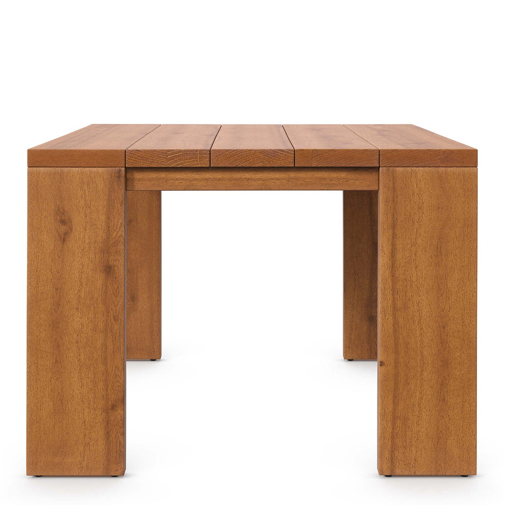 Tahoe Outdoor Patio Acacia Wood Ottoman by Modway | Sofas | Modishstore - 17