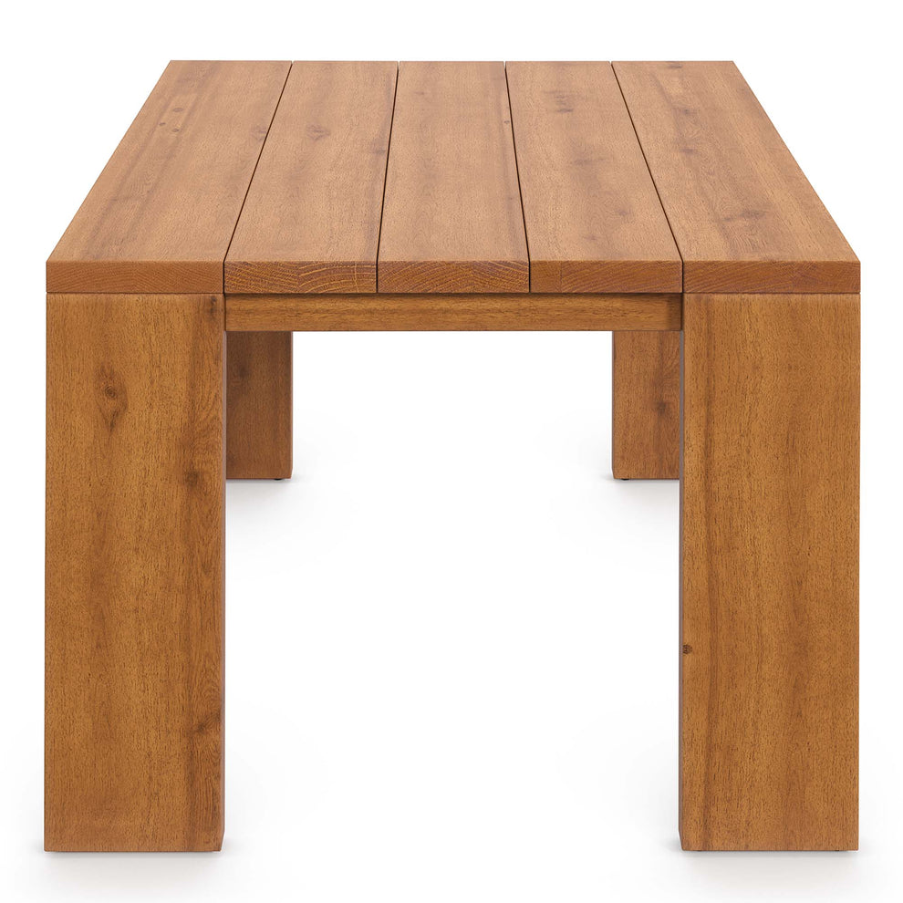Tahoe Outdoor Patio Acacia Wood Ottoman by Modway | Sofas | Modishstore - 18