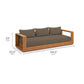 Tahoe 2-Piece Outdoor Patio Acacia Wood Sofa and Coffee Table Set by Modway | Sofas | Modishstore - 7