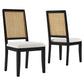 Arlo Faux Rattan and Wood Dining Side Chairs - Set of 2 By Modway - EEI-6803 | Dining Chairs | Modishstore - 10