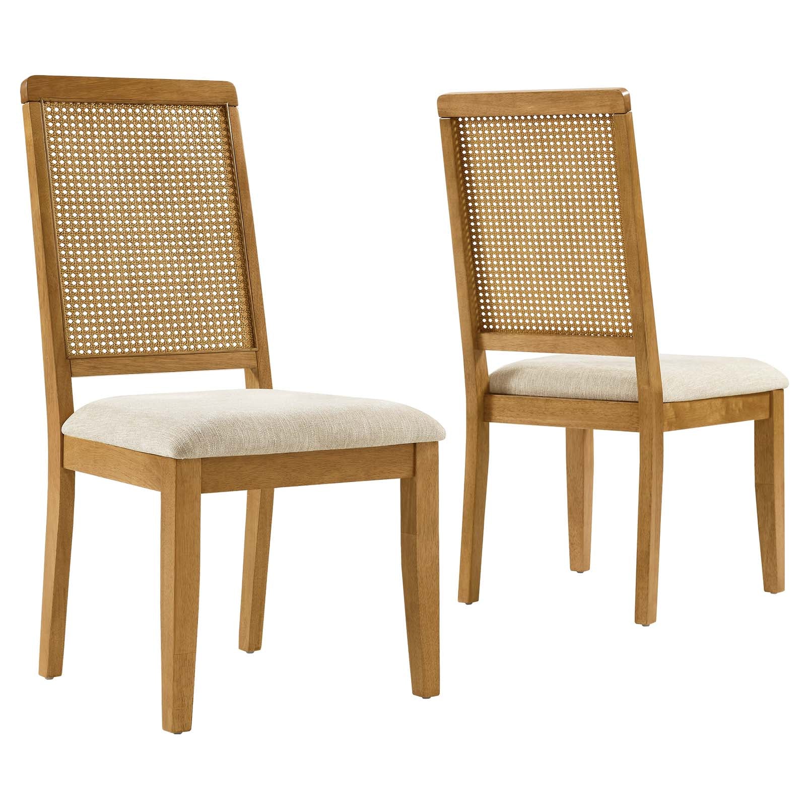 Arlo Faux Rattan and Wood Dining Side Chairs - Set of 2 By Modway - EEI-6803 | Dining Chairs | Modishstore - 19