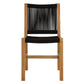 Vienna Outdoor Patio Teak and Rope Armless Dining Chairs Set of 2 by Modway | Dining Chairs | Modishstore - 6