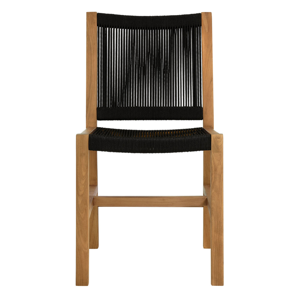 Vienna Outdoor Patio Teak and Rope Armless Dining Chairs Set of 2 by Modway | Dining Chairs | Modishstore - 6