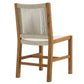 Vienna Outdoor Patio Teak and Rope Armless Dining Chairs Set of 2 by Modway | Dining Chairs | Modishstore - 14