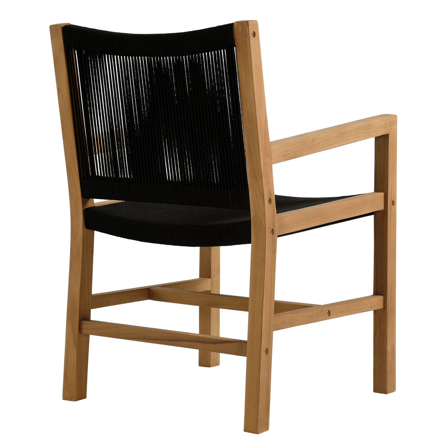 Vienna Outdoor Patio Teak and Rope Dining Armchairs Set of 2 by Modway | Armchairs | Modishstore - 5