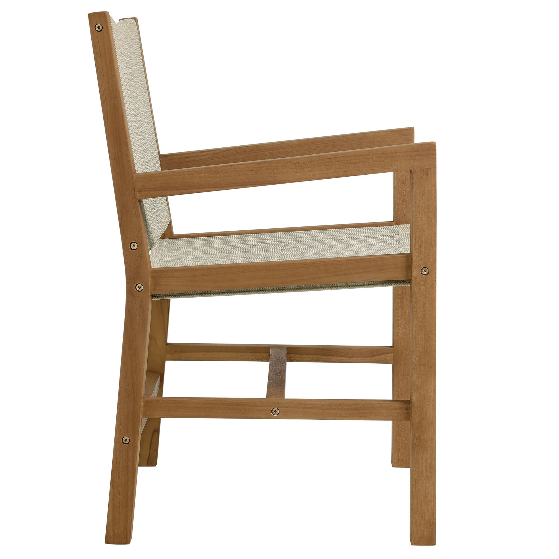 Vienna Outdoor Patio Teak and Rope Dining Armchairs Set of 2 by Modway | Armchairs | Modishstore - 13