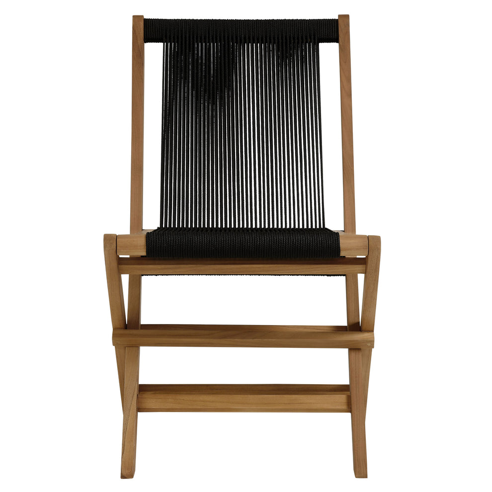 Vienna Outdoor Patio Teak and Rope Folding Chairs Set of 4 by Modway | Outdoor Chairs | Modishstore - 6
