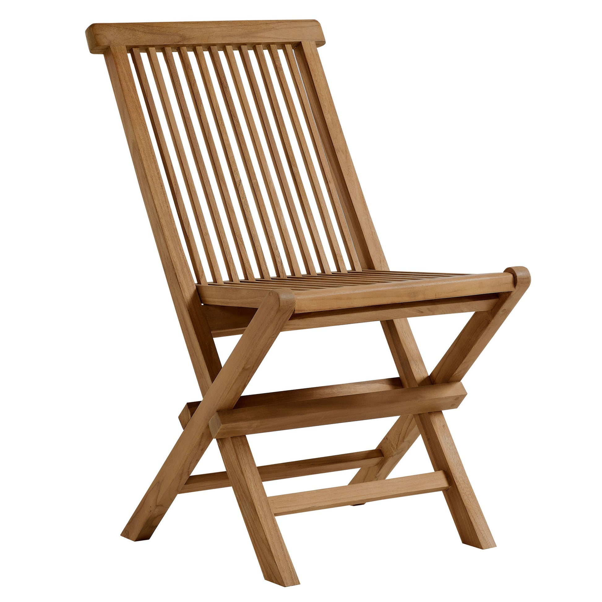 Vienna Outdoor Patio Teak Wood Folding Dining Chairs Set of 4 by Modway | Dining Chairs | Modishstore - 3