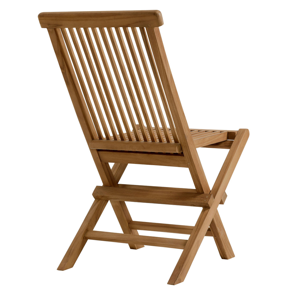 Vienna Outdoor Patio Teak Wood Folding Dining Chairs Set of 4 by Modway | Dining Chairs | Modishstore - 5