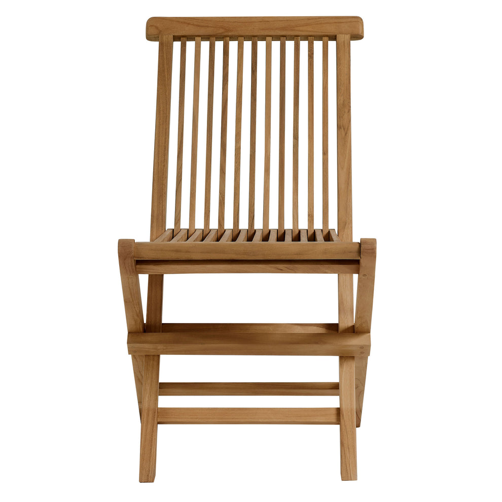 Vienna Outdoor Patio Teak Wood Folding Dining Chairs Set of 4 by Modway | Dining Chairs | Modishstore - 6