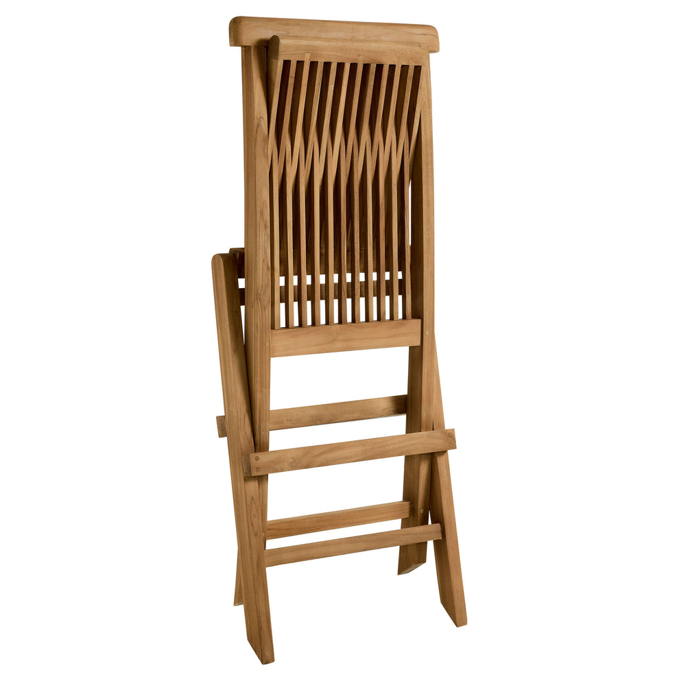 Vienna Outdoor Patio Teak Wood Folding Dining Chairs Set of 4 by Modway | Dining Chairs | Modishstore - 7