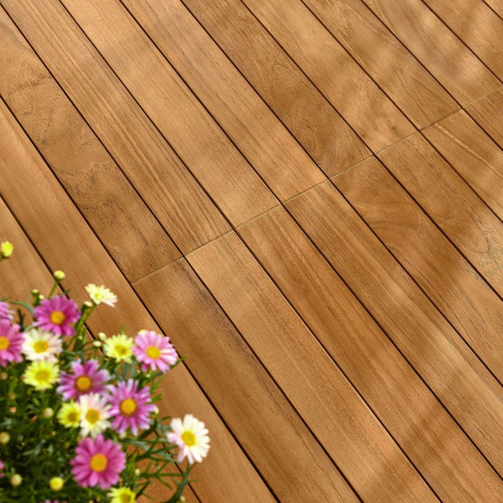 Vienna Outdoor Patio Teak Wood Extendable Dining Table by Modway | Dining Tables | Modishstore - 3