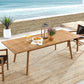Vienna Outdoor Patio Teak Wood Extendable Dining Table by Modway | Dining Tables | Modishstore - 1