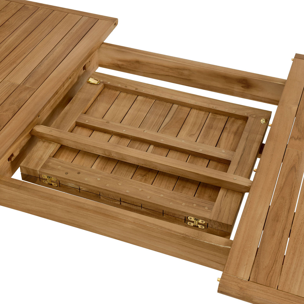 Vienna Outdoor Patio Teak Wood Extendable Dining Table by Modway | Dining Tables | Modishstore - 10