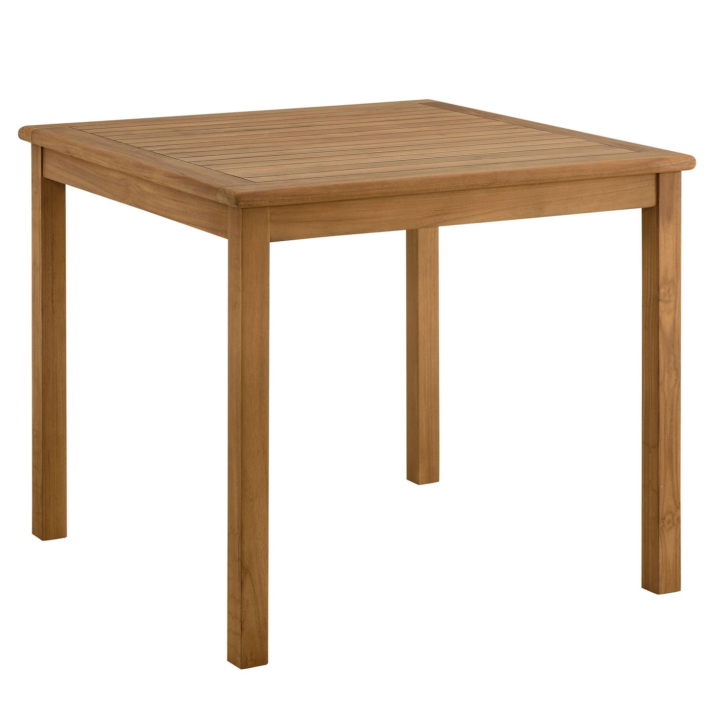 Vienna 34" Square Outdoor Patio Teak Wood Dining Table by Modway | Dining Tables | Modishstore - 2