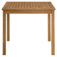 Vienna 34" Square Outdoor Patio Teak Wood Dining Table by Modway | Dining Tables | Modishstore - 3