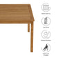 Vienna 34" Square Outdoor Patio Teak Wood Dining Table by Modway | Dining Tables | Modishstore - 8