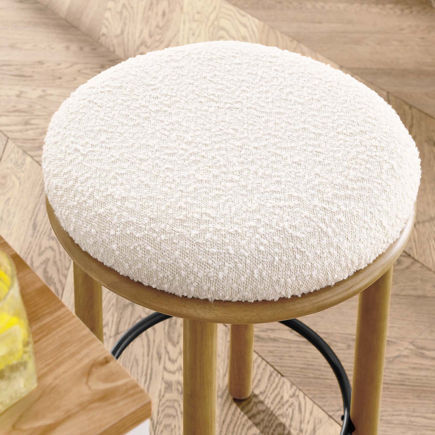 Fable Boucle Fabric Counter Stools - Set of 2 By Modway - EEI-6818 | Bar Stools | Modishstore - 8